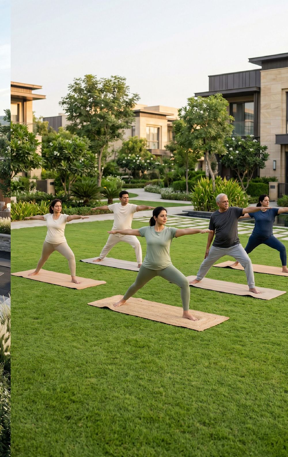 Yoga and community lawn